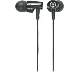 Audio-Technica Ath-clr100isbk Sonicfuel In-Ear Headphones With In-Line Microphone & Control, Black