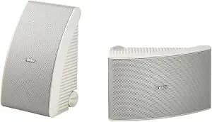 Yamaha Ns-aws592wh 150 Watt 6.5 Inch Cone Indoor/Outdoor All-Weather Speakers (1 Pair, White)