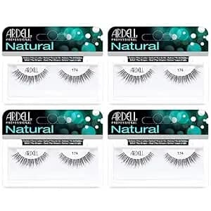 Ardell Lashes 174 - Lightweight, Natural Looking False Eyelashes, Long-Lasting Strip Lash For Everyday Wear, 4 Pack