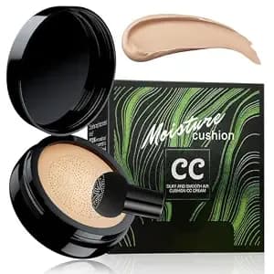 Foundation For Older Women - Cc Cream Foundation Makeup, Natural - Air Cushion Bb Cream Concealer Full Coverage Moisturizing Concealer Brighten Long-Lasting, Tattoo Cover Up Makeup Waterproof