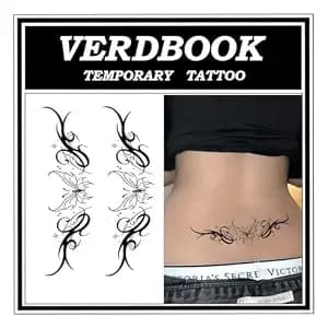 Waterproof Butterfly Pattern Temporary Tattoos Women, 2 Sheets