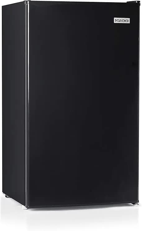 Igloo 3.2 Cu.Ft. Mini Fridge With Freezer - Single Door Compact Refrigerator With Glass Shelves For Homes, Dorms & Offices- Keep Snacks, Drinks & Frozen Foods Cool With Temperature Control Mini Fridge