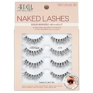 Ardell Naked Lashes 424 Wispy Lashes Natural Look False Eyelashes, 4 Pairs