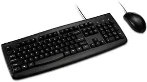 Kensington Pro Fit Washable Wired Desktop Set (k70316us) - Wipeable Easy-Clean Keyboard And Mouse, Usb Plug-And-Play, Hygienic Shared-Workstation Design
