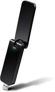 Tp-Link - 1300mbps Usb Wifi Adapter - Dual Band Mu-Mimo Wireless Network Dongle With Foldable High Gain Antenna For Pc - Works With Windows And Mac Os (Archer t4u v3