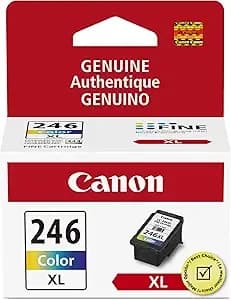Canon Cl-246 Xl Genuine Color Ink Cartridge, Compatible With ip2820, mg2420/2924/2920/3020/2522/2525, mx492, ts3120/302/302a/202/202a/4520/3320