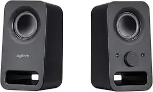 Logitech Multimedia Speakers z150 With Stereo Sound For Multiple Devices, Black (Renewed)