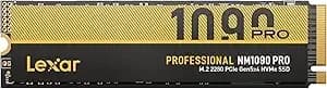 Lexar 1tb nm1090 Pro Pcie gen5 Nvme M.2 2280 Internal Ssd, Up To 14,000 Mb/S Read, Advance Thermal Control, Directstorage Enabled, Ideal For Ai Computing, Gaming, Content Creation (lnm109p001t-Rnnnu)