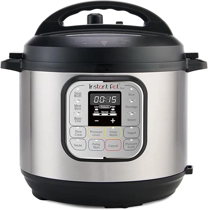 Instant Pot Duo 7-In-1 Mini Electric Pressure Cooker, Slow Rice Cooker, Steamer, Sauté, Yogurt Maker, Warmer & Sterilizer, Includes Free App With Over 1900 Recipes, Stainless Steel, 3 Quart