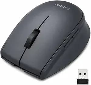 Philips Wireless Mouse, Usb-C Rechargeable, Silent, 3-Device - Morandi Design, 5 Programmable Buttons, Bluetooth & 2.4ghz, Laptop, Macbook, Ipad, Windows, Multi-Device Switching
