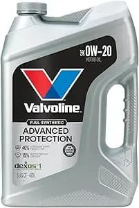 Valvoline Advanced Full Synthetic Sae 0w-20 Motor Oil 5 Qt