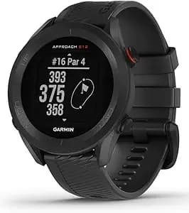 Garmin Approach s12, Easy-To-Use Gps Golf Watch, 42k+ Preloaded Courses, Black, 010-02472-00 - Over 42,000 Course Maps, Sunlight-Readable Screen, Score Tracking, Up To 30-Hour Battery