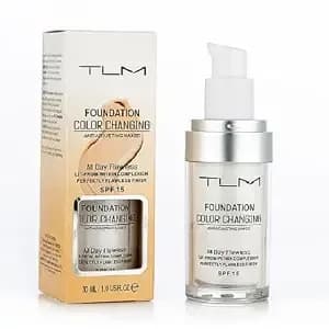 Tlm Colour Changing Foundation - Flawless Coverage, Lightweight Formula, Adapts To Skin Tone, Hides Wrinkles & Lines, Hydrating & Long-Lasting, Bb Cream Makeup Base Concealer Cover