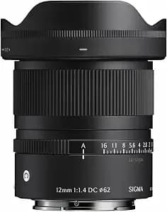 Sigma 12mm f1.4 Dc - Contemporary For Canon Rf - 12mm F/1.4 Aperture With Stepping Motor And 225g Weight For Landscapes, Vlogging And Astrophotography