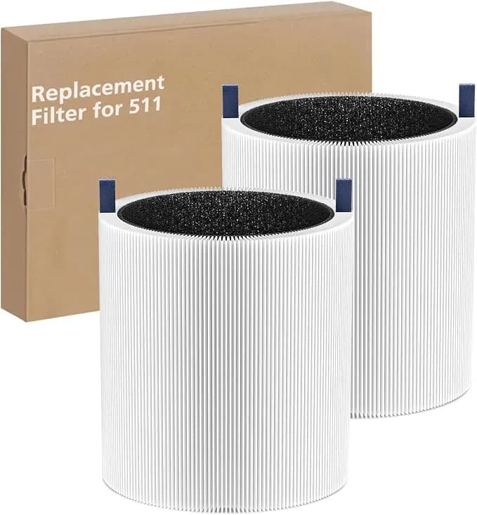 2-Pack 511 Replacement Filter For Blueair Blue Pure 511 Air Purifier - True Hepa Filters And Activated Carbon Filter(Not For 511i Max)