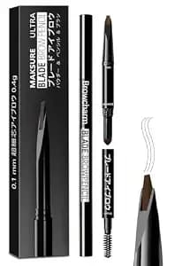 Browcharm Microblading Eyebrow Pencil,0.1mm Ultra-Fine Tip,3-In-1 Waterproof Eyebrow Pencil,With Eyebrow Powder&Eyebrow Brush,Hair-Like Strokes,Shapes,Fills Brow Makeup (03 Light Brown)