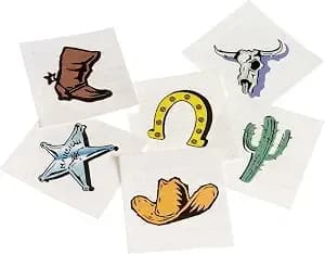 U.S. Toy Us Toy Western Temporary Tattoos