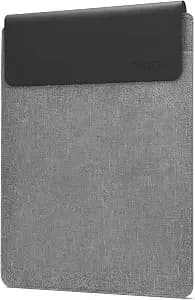 Lenovo Slim Laptop Sleeve 16 Inch Notebook/Tablet - Compatible With Macbook Air/Pro - Eco-Friendly Lightweight Case With Accessory Pocket & Magnetic Closure - Grey