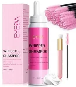 Emeda Whipped Lash Shampoo Kit, Deep Cleanser Foam, 100ml Lash Cleaning Kit