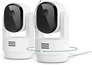 Arlo Essential Indoor Pan Tilt Zoom Security Camera 2k Wired - 2-Cam - 360° Pan & 180° Tilt; 2k Pet Camera; Auto Motion Tracking; Animal Detection; Animated Preview; 1-Mo Secure Plan Incl.