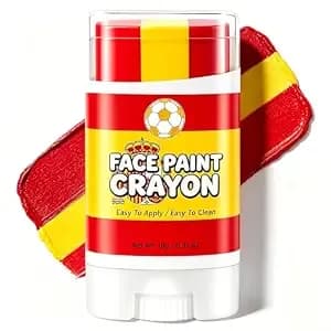 Spain World Cup Face Paint Stick, Red Yellow Red Flag Body Face Paint Stick For World Cup 2026 Football Fan Cheering, Softball, Baseball, Soccer, Sports Events Party Makeup, World Cup Decorations