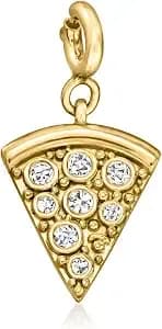 Ross-Simons 0.15 Ct. T.W. Diamond Pizza Slice Charm In 18kt Gold Over Sterling
