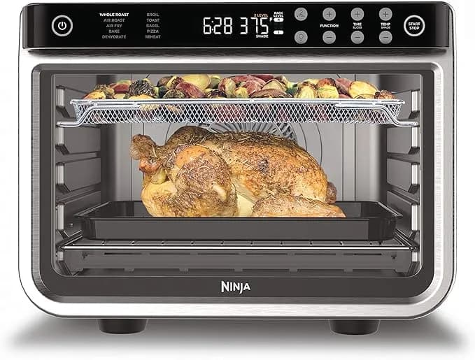 Ninja Foodi Xl Pro Air Fry Oven, 10-In-1, Stainless Steel, dt201 - Fits 5 Lb Chicken, Air Fry, Roast, Bake, Broil, Toast, Dehydrate, Reheat, Pizza, 1800w