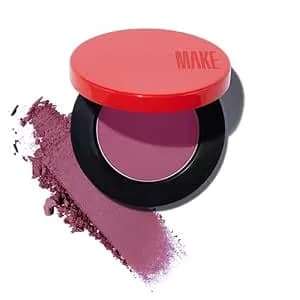 Make Beauty Skin Mimetic Microsuede Blush - Matte Powder Blush For Cheeks With Long Lasting Color - Non Comedogenic, Travel Size Makeup Single Palette. Shade - Galactic (Purple)