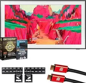 Samsung qn65ls03fw 65 Inch The Frame Pro 4k Neo Qled Mini Led Smart Tv (2025) Bundle With Cps Exclusive 26 Month Protection, 2x Hdmi Cables & Deco Gear Complete Home Theater Beginner′S Guidebook