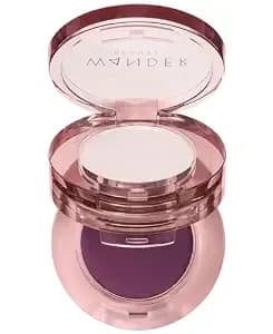 Wander Beauty Double Date Eye Shadow Duo - Wink/Bae (Holographic Purple Pearl + Plum Amethyst) - Cream High Pigment Eye Shadow Palette - Satin Shimmer Eyeshadow - Eye Makeup With Vitamin E - 0.07 Oz