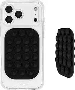 Case-Mate Double-Sided Suction Cup Phone Mount - Sticky Phone Grip - Black