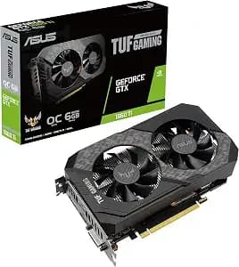 Asus Tuf Gaming Nvidia Geforce Gtx 1660 Ti Evo Oc Edition Graphics Card (Pcie 3.0, 6gb gddr6, Hdmi 2.0b, Displayport 1.4, Space-Grade Lubricant, Compact Design, Gpu Tweak Ii) (Renewed)