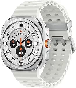 Samsung Galaxy Watch Ultra (2025) 47mm Lte Smartwatch, Titanium Casing, Advanced Sleep Coaching, Running Coach, Energy Score, Heart Rate Tracking, Gps, Titanium White (Renewed)