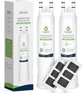 Teehay Pwf-1 fppwfu01 Water Filter & Pureair Ultra Ii paultra2 Air Filter Combo, Compatible With Frigidaire frigcombo13, frss2623as, frss26l3af, frss2323as, frss2323aw, frss2623ab, frsc2333as, 2 Pack