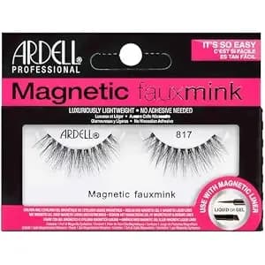 Ardell Magnetic Eyelashes Faux Mink False Eyelashes 817 – No Glue Needed - Magnetic Lashes With Natural Look Wispy Volume, 1 Pack