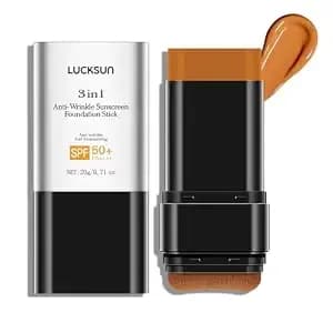 3-In-1 Anti-Wrinkle Long-Lasting Hydrating Foundation Stick, Concealer, Multi-Use Coverage Cream, Natural Matte Finish For All Skin Types (Dark)