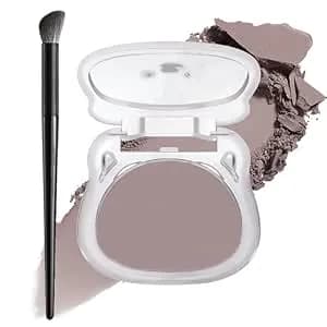 Noerrors Taupe To Mauve Cool Toned Contour Palette For Fair Pale Olive Skin - Matte Grayish Mauve Shade For Natural 3d Sculpt Looks, No Orange Base, Smooth Pressed Powder Texture, Lightweight&Blendable