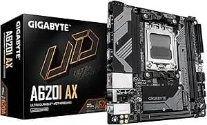 Gigabyte a620i Ax (am5/ Lga 1718/ Amd/ a620/ Mini-Itx/ 5-Year Warranty/ ddr5/ Single M.2/ Pcie 4.0/ Usb 3.2 gen1 Type-C/Realtek Wi-Fi 6e/ Realtek 2.5gbe/ Q-Flash Plus/Pcie Ez-Latch/Motherboard)