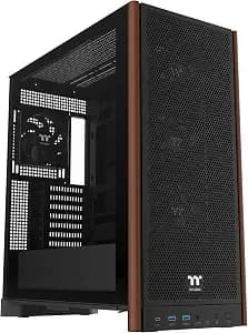 Thermaltake s370 Ws; Mid Tower; Wood Front Trim; 4x120mm Fans Included; 410mm Gpu Clearance;Up To E-Atx; Hidden Connector Support (Atx/Matx); Vertical Gpu Support; Black; Ca-11j-oom1wn-00
