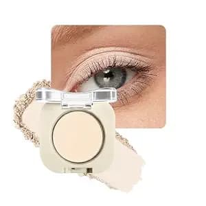 Vanilla Veil Single Eyeshadow For Mature Skin– Soft Cream Matte, Smooth Lightweight Finish, Ideal For Base, Highlight, Or Brow Bone, Long-Lasting Blendable Formula For Bright Natural Eye Looks