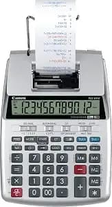 Canon p23-Dhv-3 Printing Calculator With Double Check Function, Tax Calculation And Currency Conversion - Paper Roll Included In Box