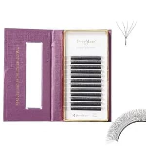Decemars 5d W Eyelash Extensions 0.07mm D 8-12mm Mixed Tray Yy Lash 12 Rows