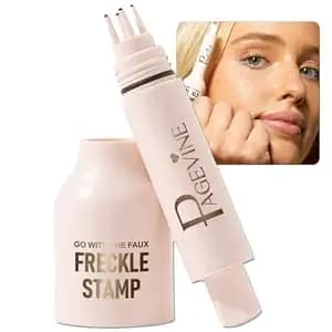 Faux Freckle Stamp Pen, Waterproof Fake Freckles Stain Marker Pencil Tool For Natural And Lifelike Sunkissed Face Freckle Makeup, Quick Dry & Long-Lasting Freckle Stamp (1# Light)