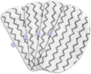 4 Pack Powerfresh Replacement Steam Mop Pads Compatible With Bissell Powerfresh Steam Mop, Fits 1940, 1806, 1544, 1440 Series, Microfiber Scrubbing Pads For Sealed Hard Floors