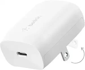 Belkin 20w Compact Usb C Charger Block, Fast Charging For Travel - Usb-C Pd Pps Super Fast Charging, Samsung Galaxy s25, Iphone 17, Air, Pro, Ipad, Airpods, Switch 2