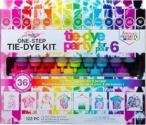 Tulip One Step Tie Dye Kit: Tie Dye Party Supplies, 18 Bottles