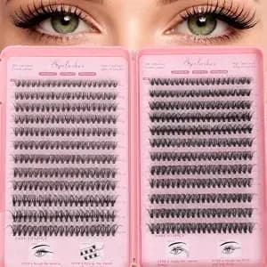Natural Lash Clusters Kit 30d+40d Wispy Lashes Clusters Eyelash Extension - 9-16mm Individual Soft Fluffy False Eyelashes D Curl PestañAs Postizas Naturales Look At Home For Beginners 640 Pcs
