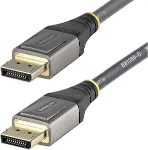 Startech 3ft Vesa Certified Displayport 1.4 Cable, 8k 60hz, Hdr - hdr10, Ultra Hd 4k 120hz Video, Dp 1.4 Cord, For Monitors/Displays, Male To Male, 1m, dp14vmm1m