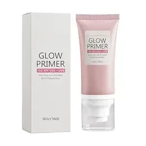 Hydrating Face Primer, Lightweight Primer With Spf 50 Niacinamide - Boosts Natural Glow Moisturize & Smooth Skin Vegan & Cruelty-Free, Extends Wear And Hydrates Dull Skin, 1.76 Oz