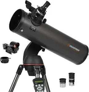 Celestron Nexstar 130slt Newtonian Reflector Telescope - Computerized Goto - Parabolic Primary Mirror For Excellent Deep-Sky Views Of Nebulae, Galaxies & Star Clusters, Easy-To-Use Skyalign Technology